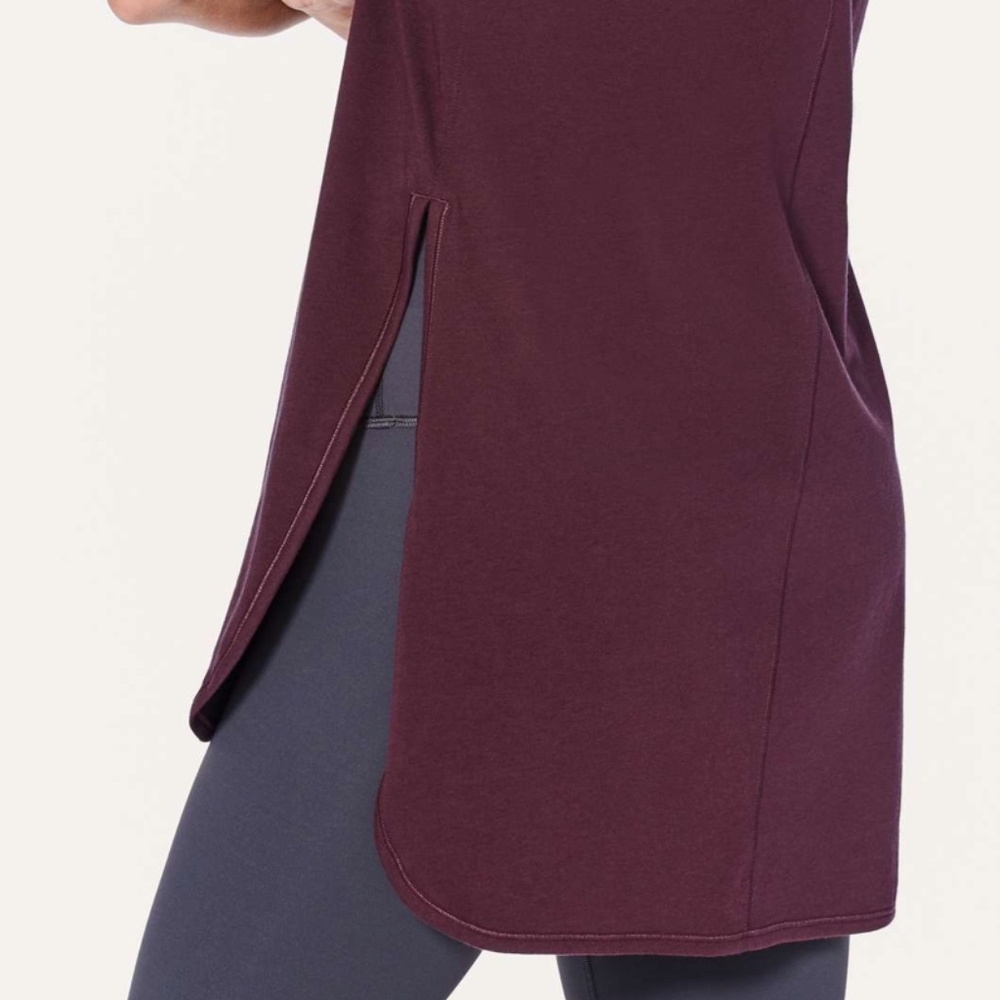 Lululemon Side Story Tank Garnet View 4